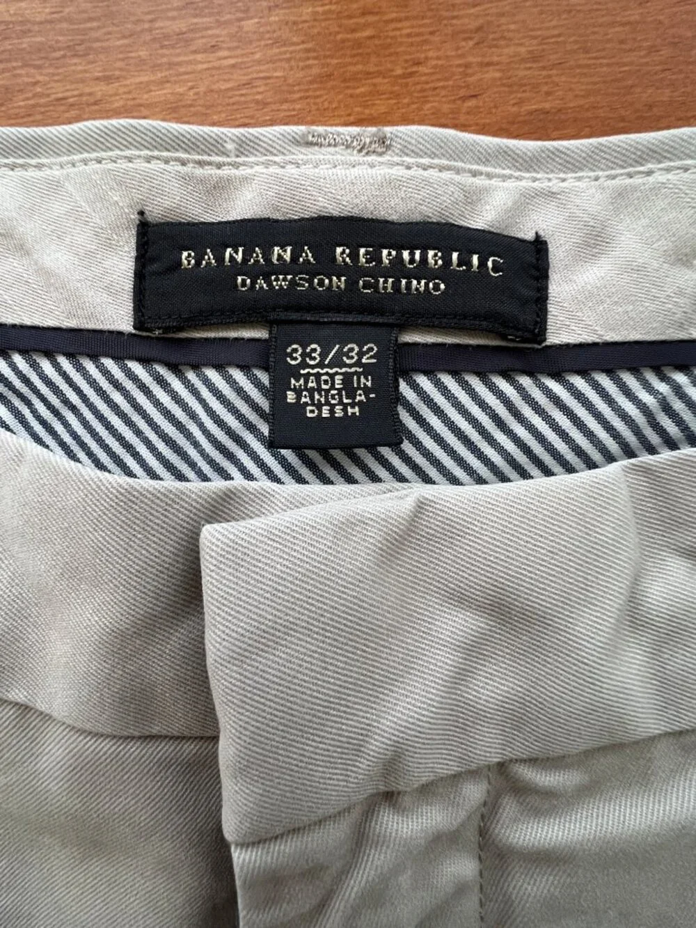 Men's Banana Republic Pants, Dawson Chino, Khaki, 33x32, EC!